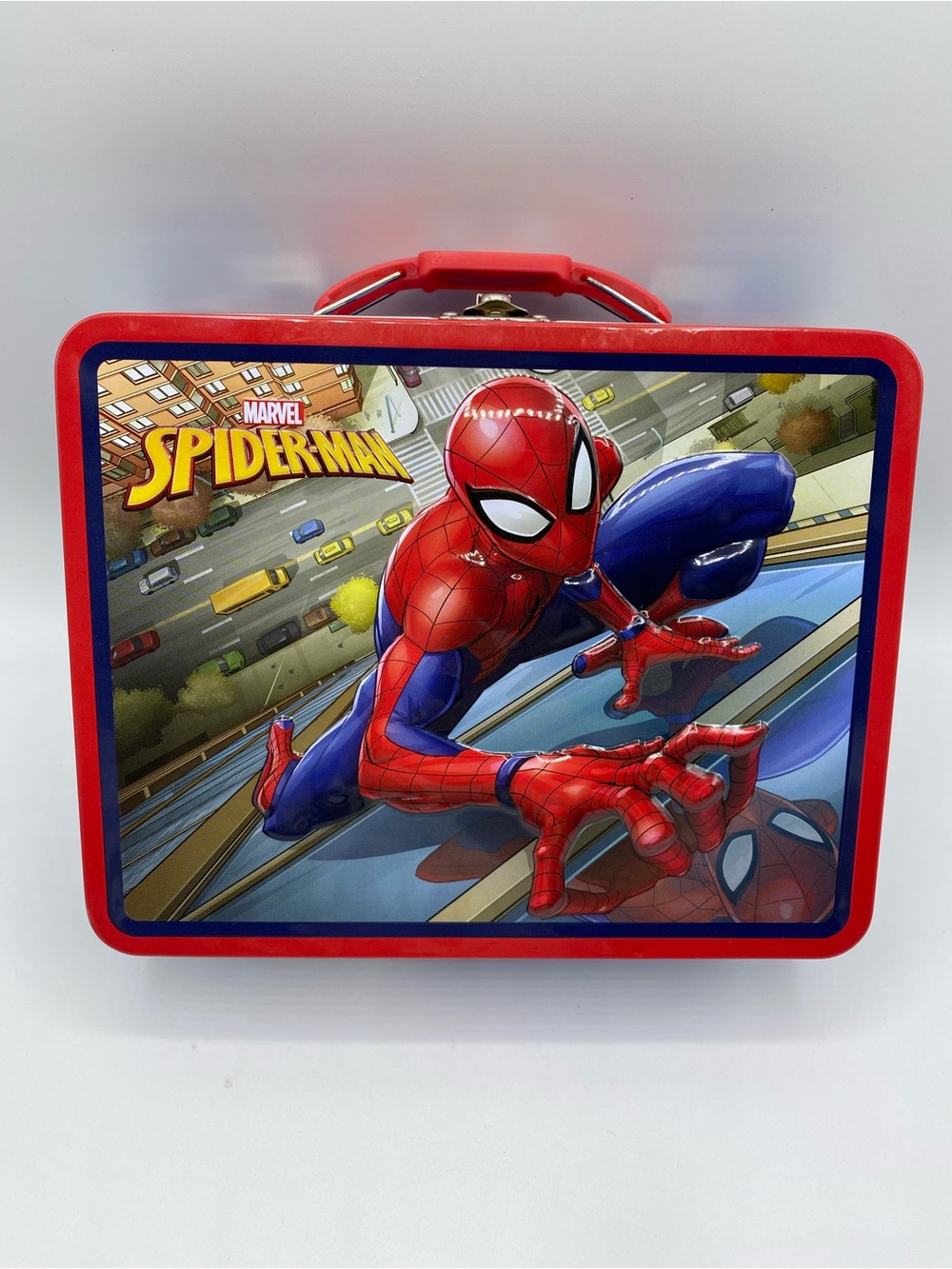 The Tin Box Company Marvel Spiderman Lunchbox  7 3/4" X 6"